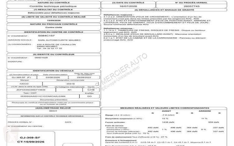Furgoneta Iveco