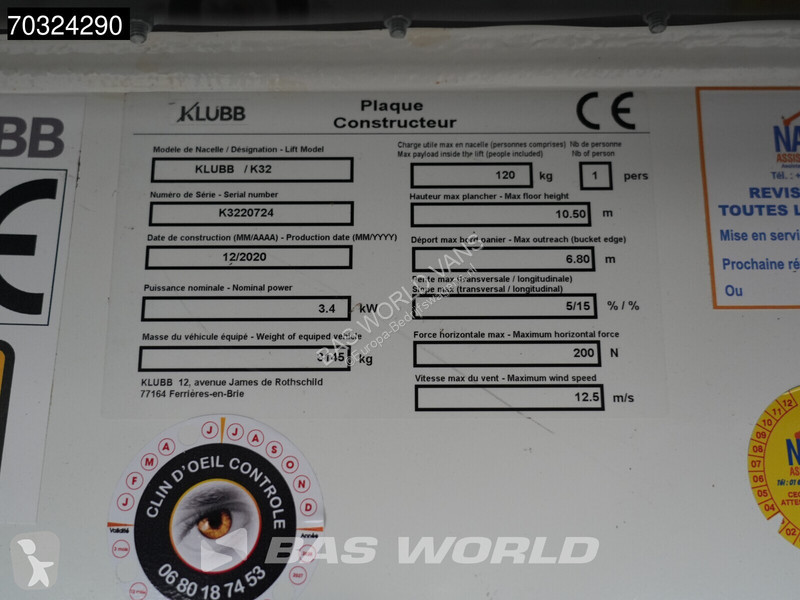 Mercedes 314 CDI Hoogwerker 11m Werkhoogte...