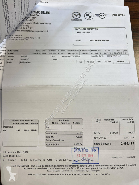 Samochód dostawczy Mazda II 2.2 MZR-CD 163ch...