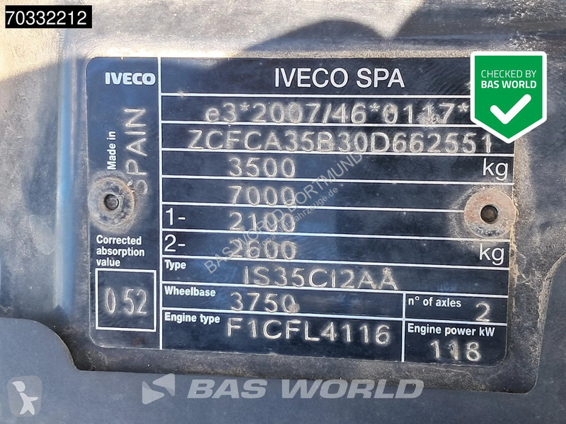 Užitkové vozidlo Iveco 35C16 3.0L Kipper...
