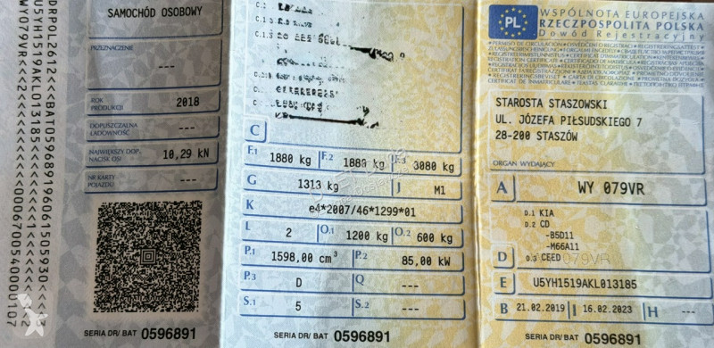 Samochód dostawczy KIA