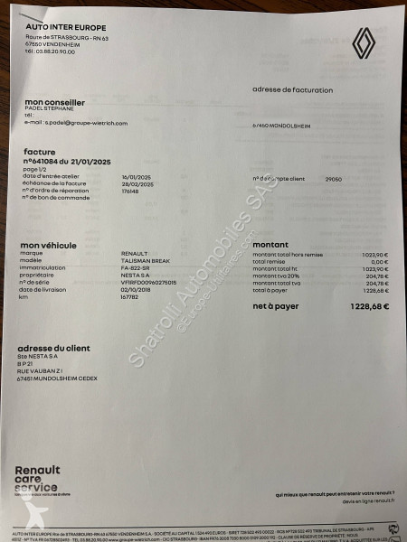 Bedrijfswagen Renault 1.6 dCi 160ch BVA...