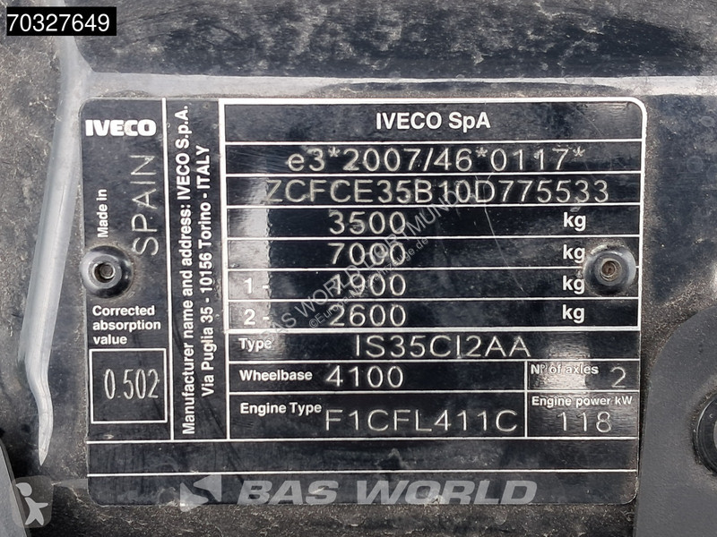 Iveco 35C16 3.0L Ladebordwand NEUES MODEL...