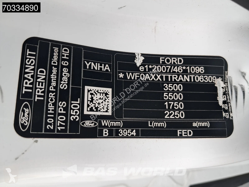 Furgoneta Ford 170pk Ladebordwand 170PS Koffer...