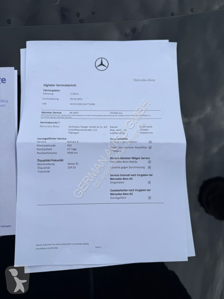 Haszongépjármű Mercedes E  D  Limousine
