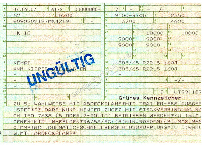 مقطورة  HK 18 / Getreide