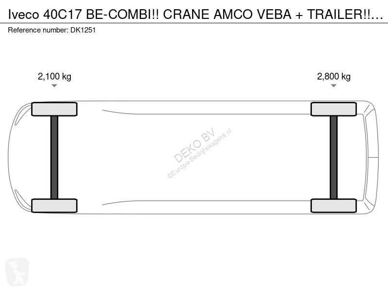 Furgoneta Iveco BE-COMBI!! CRANE AMCO VEBA +...