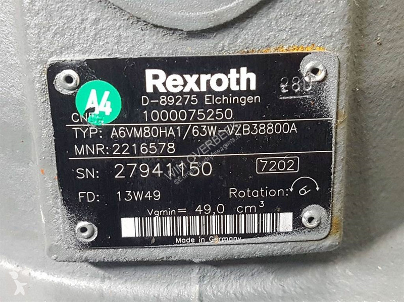 1000075250-Rexroth A6VM80-Drive motor/Fahrmotor...