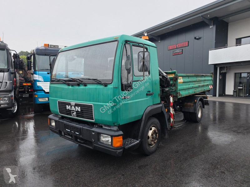 Furgoneta MAN 8.174 / E3 / Kipper Kran Greifer...