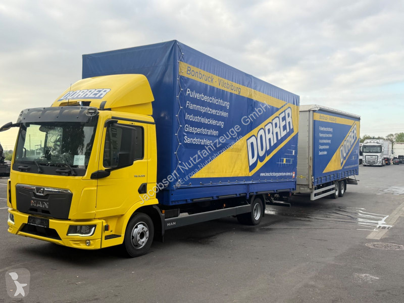 Camion remorque MAN TGL 8.220 + Humbaur HT,...