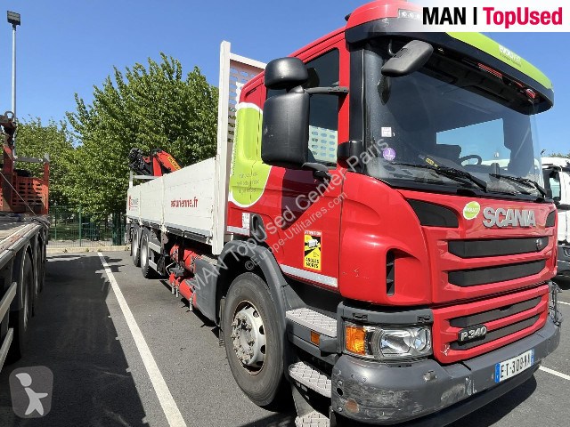 Scania Porteur SCANIA PLATEAU GRUE van
