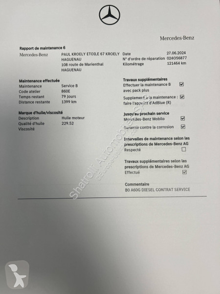 عربة نفعية Mercedes 220 d 194ch AMG Line...