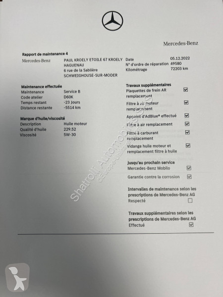 عربة نفعية Mercedes 220 d 194ch AMG Line...