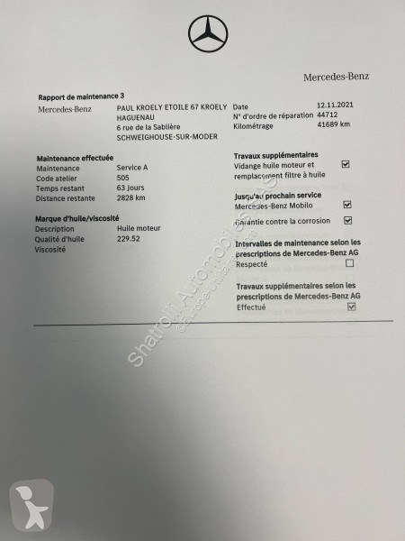 عربة نفعية Mercedes 220 d 194ch AMG Line...