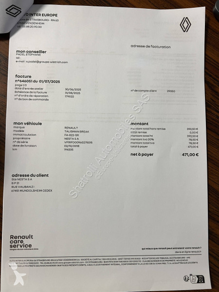 Bedrijfswagen Renault 1.6 dCi 160ch BVA...