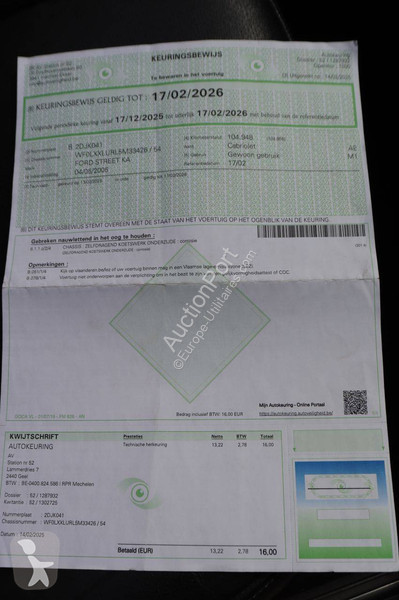 Véhicule utilitaire Ford StreetKa Ka