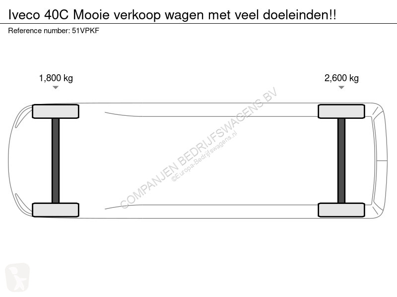 عربة نفعية Iveco Mooie verkoop wagen met veel...