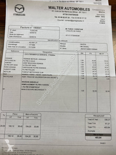 Samochód dostawczy Mazda II 2.2 MZR-CD 163ch...