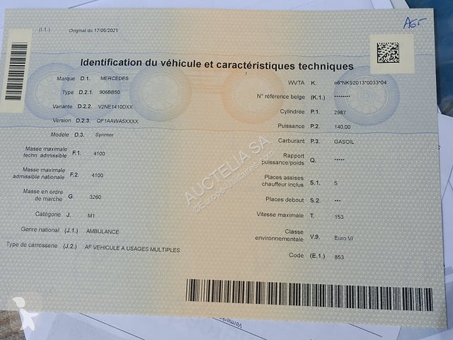 Véhicule utilitaire Mercedes