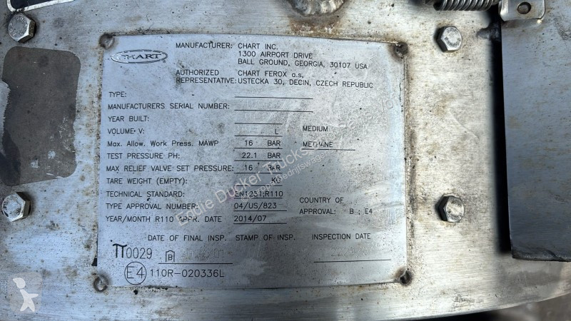 Veículo utilitário Iveco 5802217069 LNG RESERVOIR