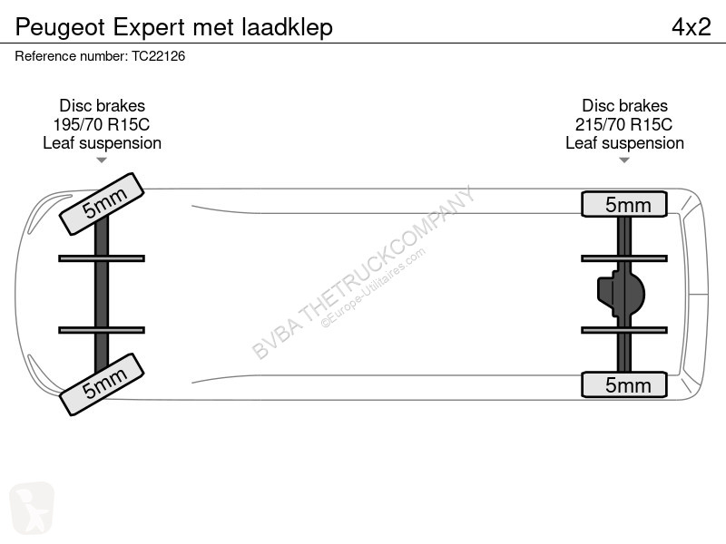 Nyttofordon Peugeot met laadklep
