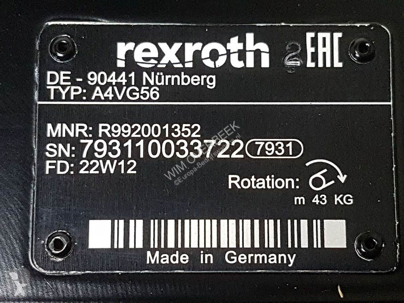 Komatsu WA95-R992001352-A4VG56DA1D2/32R-Drive...