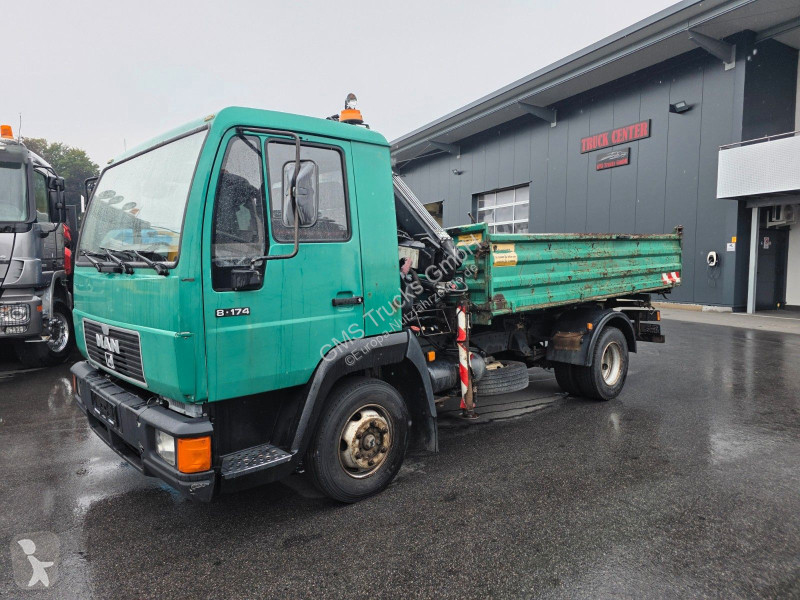 Furgoneta MAN 8.174 / E3 / Kipper Kran Greifer...