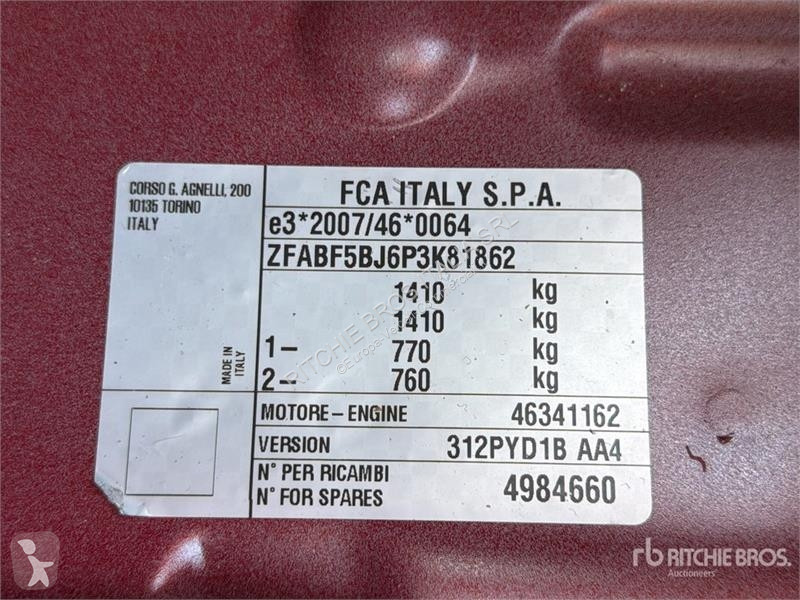 Комерційні автомобілі Fiat 1.0