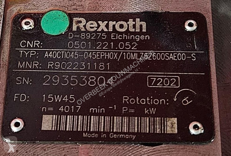 Nyttofordon John Deere - Rexroth A40CTI045 - CVT