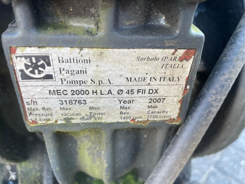Furgoneta  BATTIONI PAGANI VACUUM PUMP MODEL...