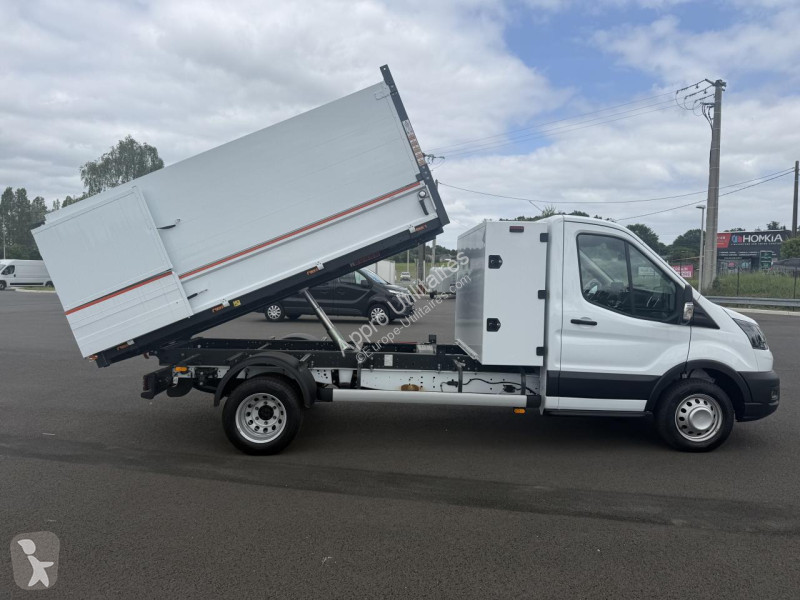 عربة نفعية Ford TRANSIT 165ch benne et coffre +...