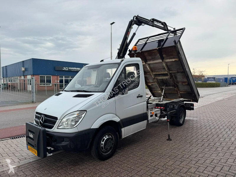 Mercedes  513 CDI, Crane Hiab 022-2 kipper van