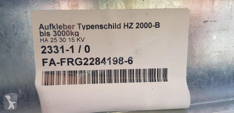 Remorque Humbaur  HA 253015 KV