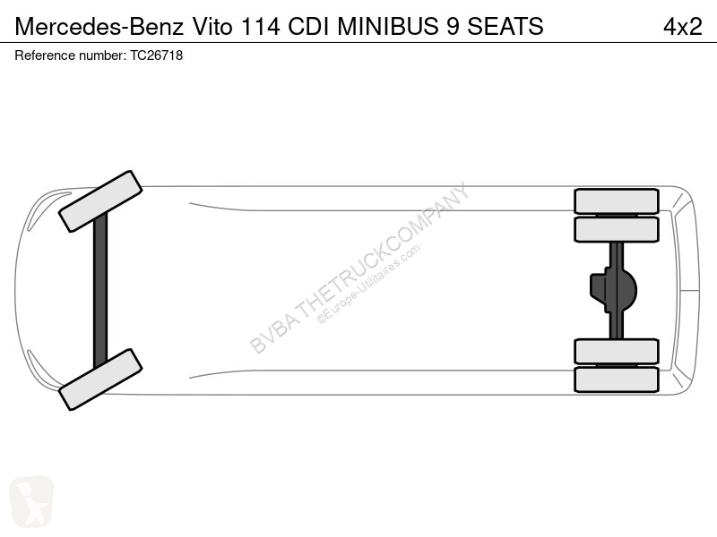 Véhicule utilitaire Mercedes 114 CDI MINIBUS 9...