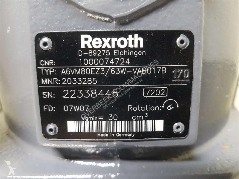 Furgoneta  1000074724-Rexroth A6VM80-Drive...
