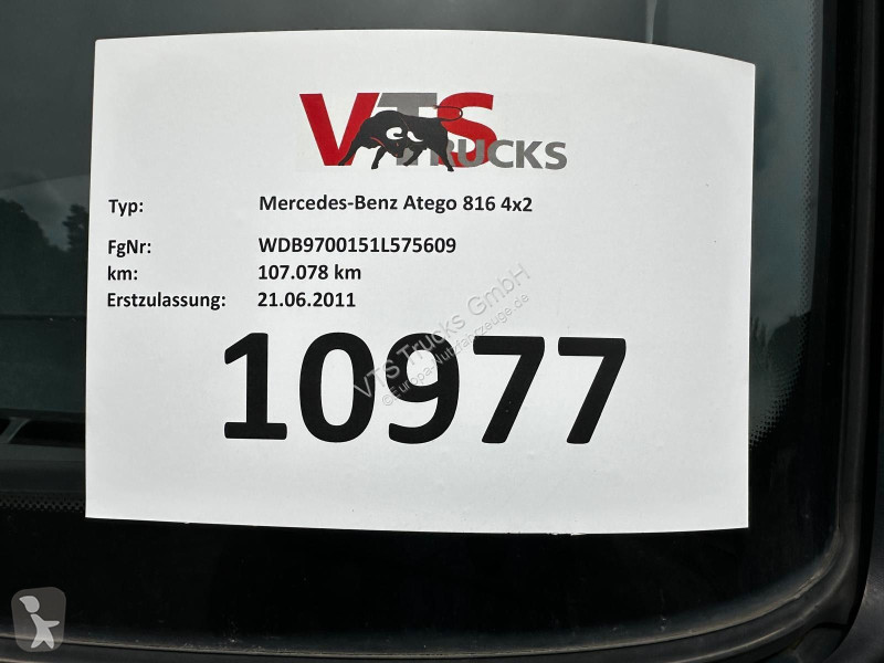 Veicolo commerciale Mercedes 816 4x2 Pritsche...