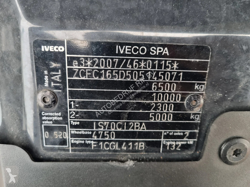 Furgoneta Iveco 65C18 3.0D Open Laadbak 6M...