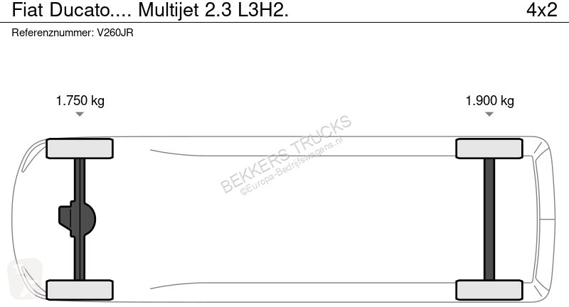 Furgoneta Fiat Multijet 2.3 L3H2