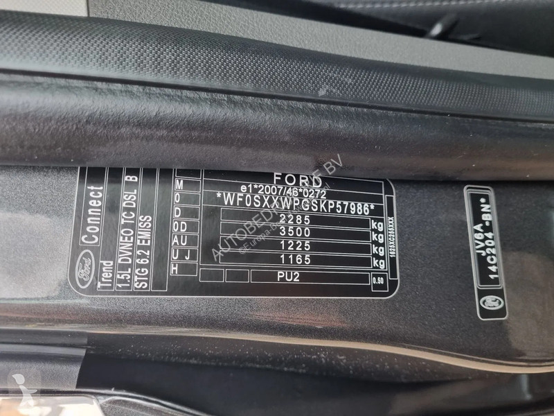 Véhicule utilitaire Ford L2 1.5 TDCI 100 pk Euro 6