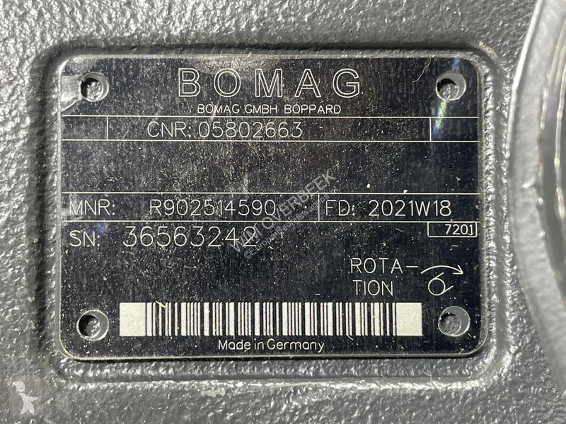 Samochód dostawczy Bomag 05802663-Rexroth...