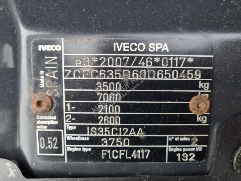 Nyttofordon Iveco 35C18 3.0D Open Laadbak 4.12...