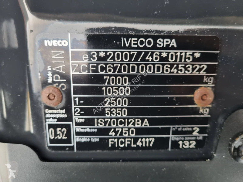 Furgoneta Iveco 70C18 3.0D Koffer 1000kg LBW...