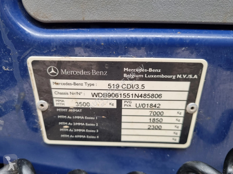 Furgoneta Mercedes 519 CDI 3.0 V6 3 Zijden...