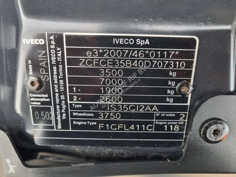 Užitkové vozidlo Iveco 35C16 3.0D Koelkoffer...