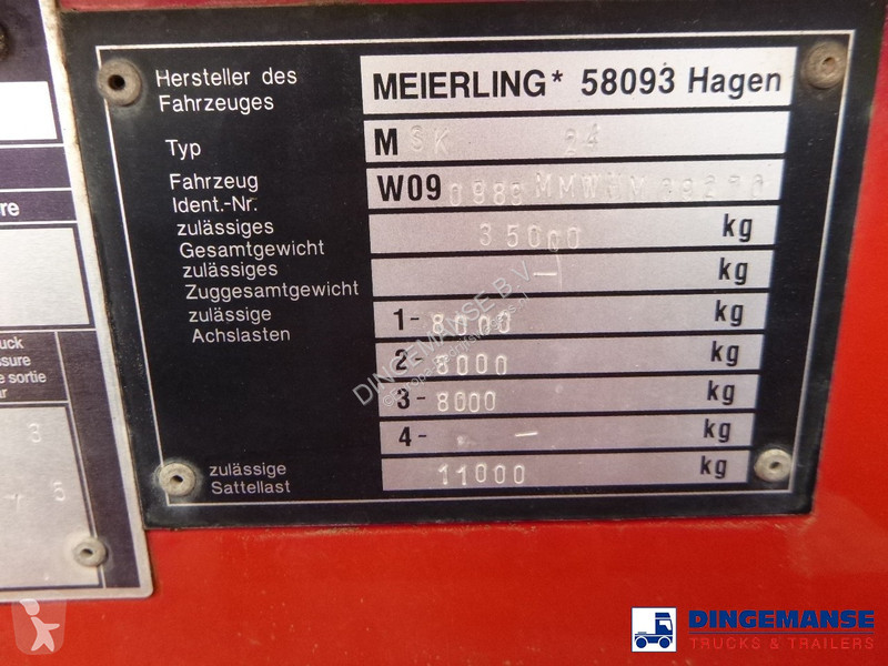 Bedrijfswagen   Tipper trailer alu 21 m3 +...