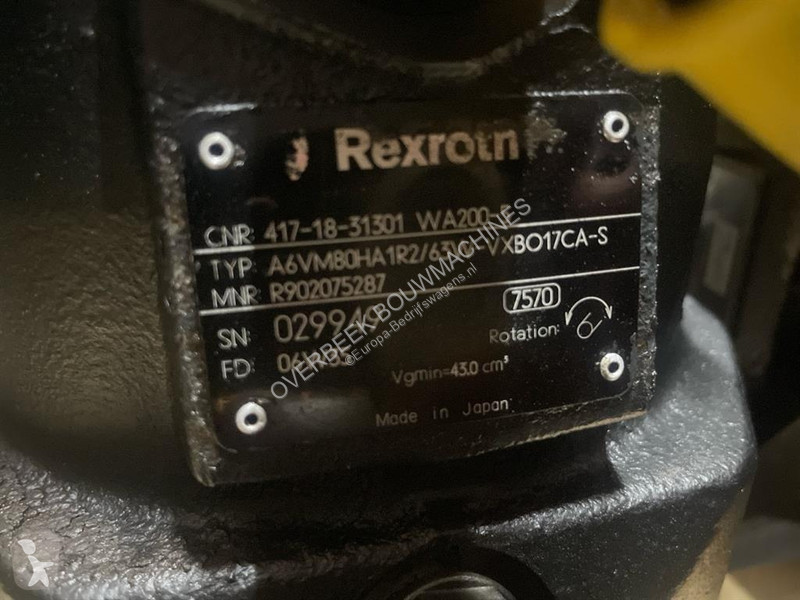 Komatsu WA200-5-Rexroth A6VM80HA1R2/63W-Drive...