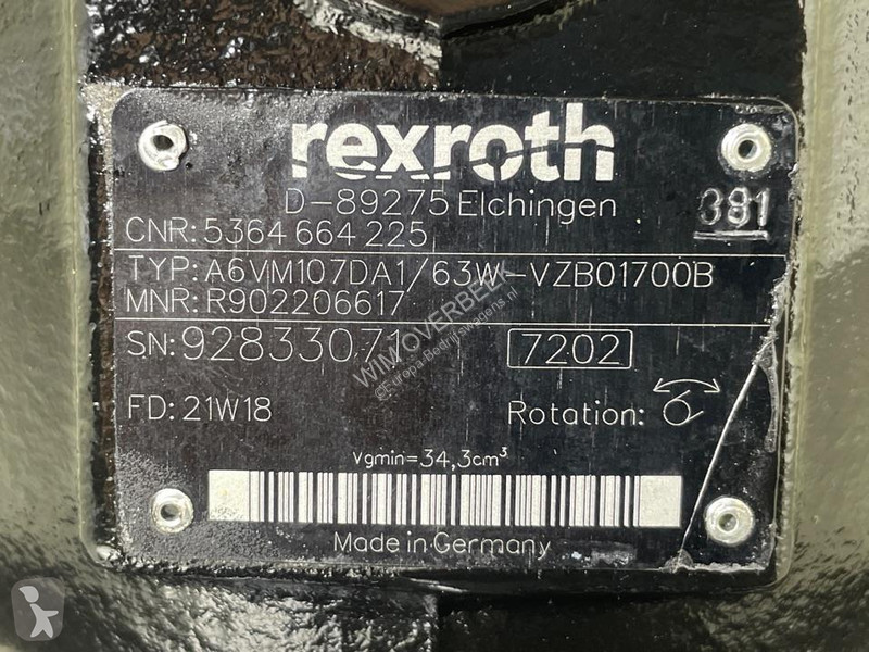 Terex TW110-Rexroth A6VM107DA1/63W-Drive...