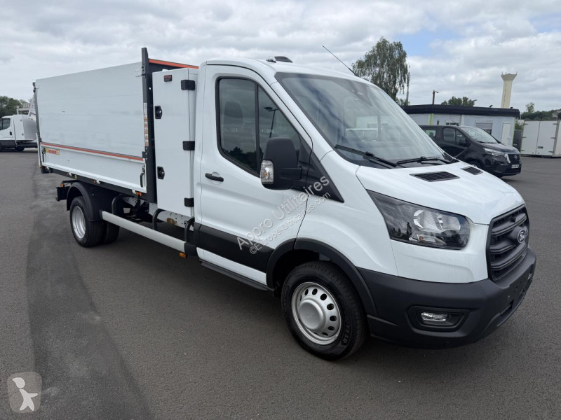 عربة نفعية Ford TRANSIT 165ch benne et coffre +...