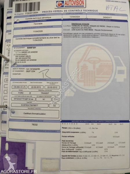 Užitkové vozidlo Ford TRANSIT