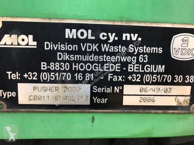 Varevogn  VDK GARBAGE SYSTEM